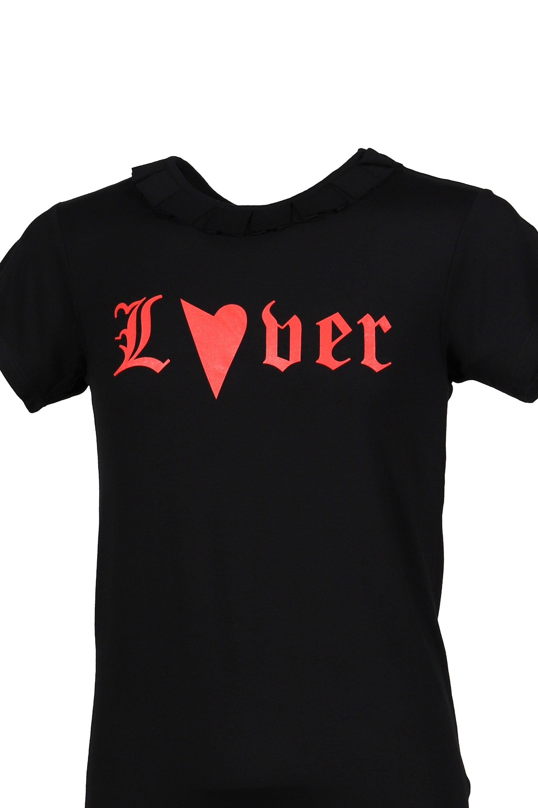VAIN RUFFLE T-SHIRT / BLK
