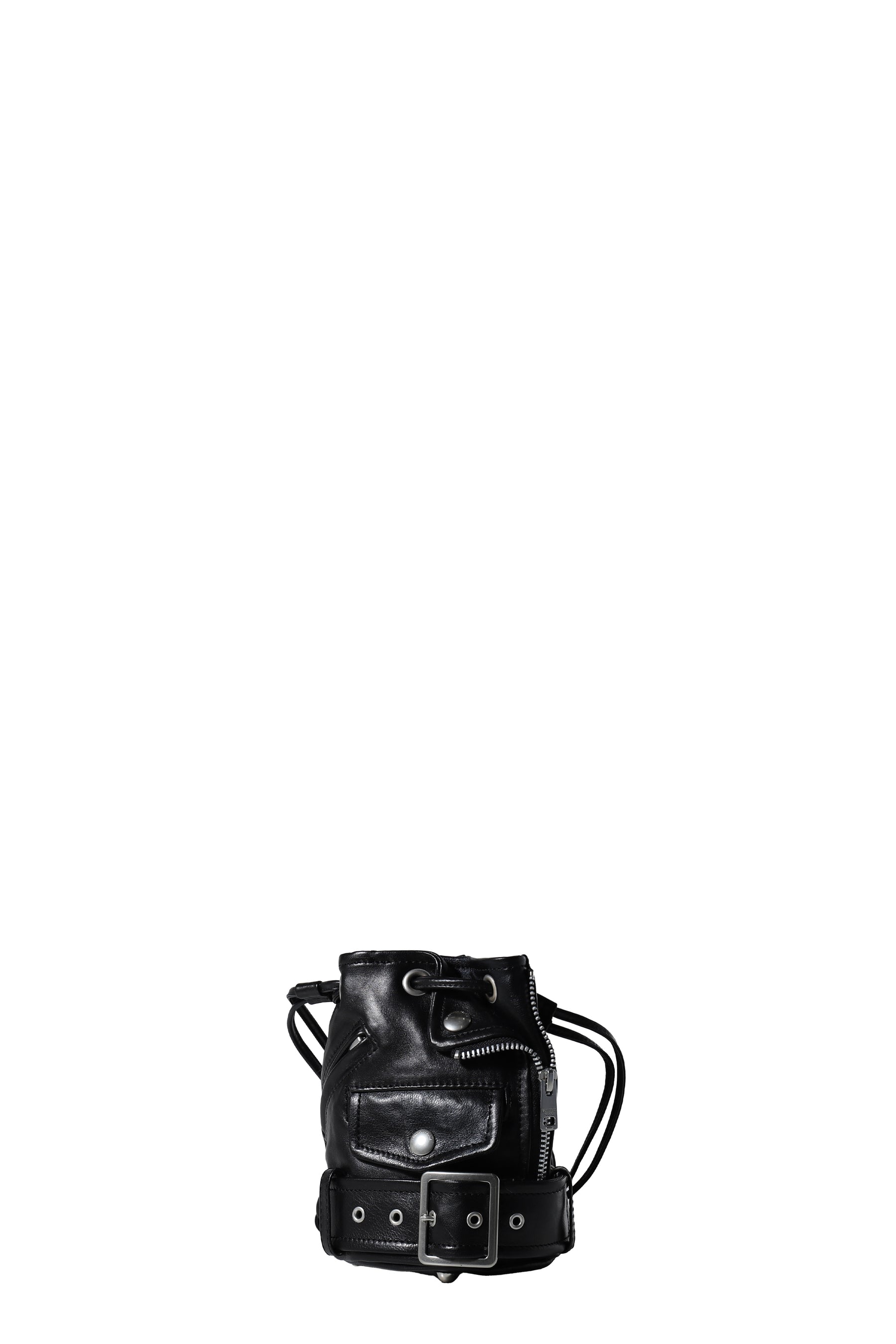 beautiful people RIDERS MINI DRAWSTRING BAG / BLK