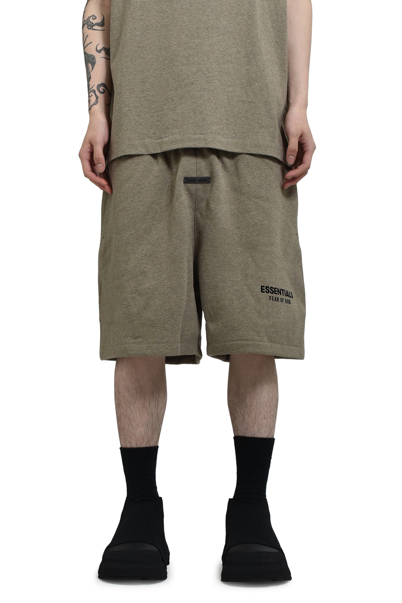 ESSENTIALS SOCCER FLEECE SHORTS / HOMESTEAD HEATHER