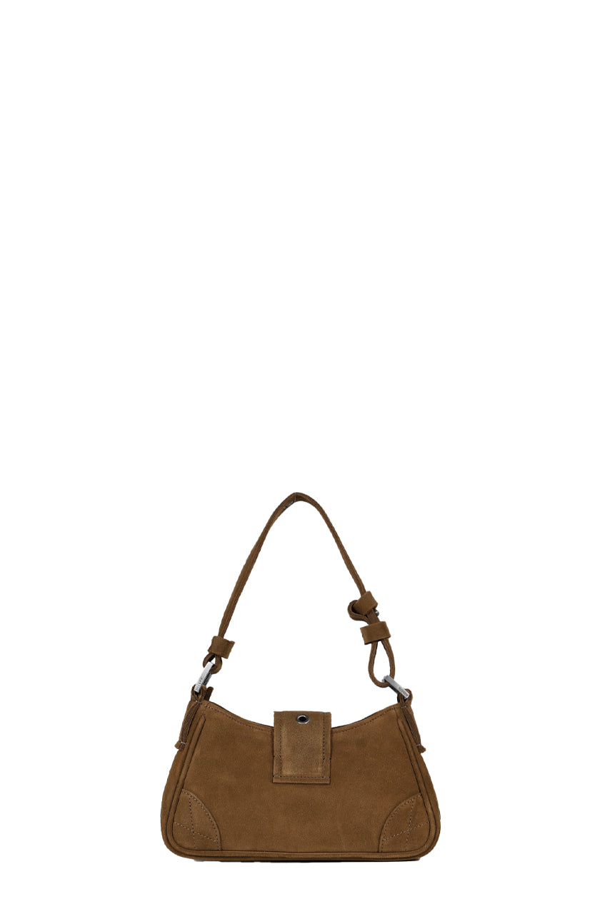 MISBHV SUEDE SHOULDER BAG SMALL / TABACCO